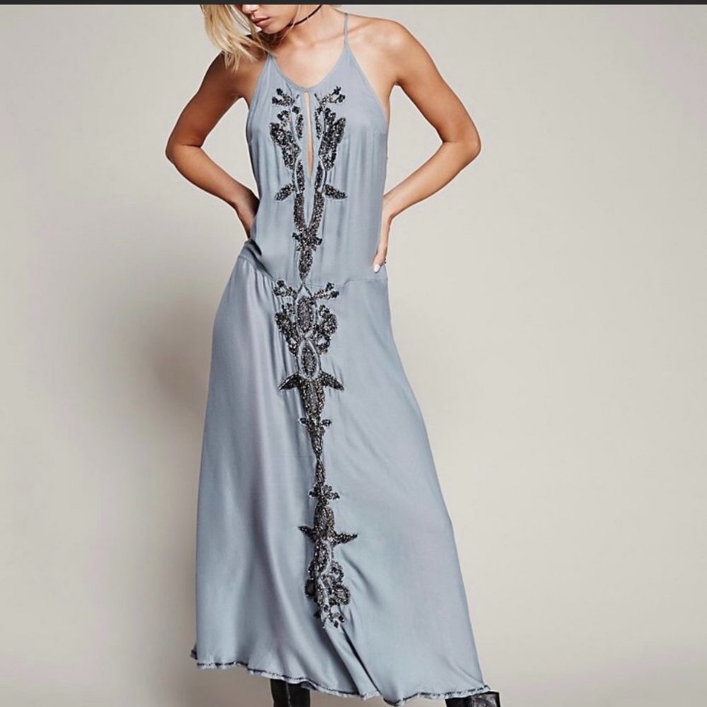 Free People Intimately Bungalow Beaded Slip Dress